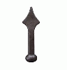 good quality wrought iron spear top 