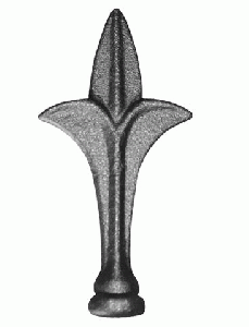 wrought iron forged spear point