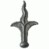 Elegant wrought iron spear 